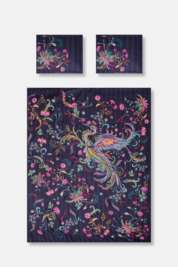 Set posteljine od satenskog pamuka Medicine 160 x 200 cm RW25-PCUB00 mornarsko plava RW25