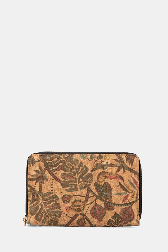 Portfel damski z korka wzorzysty inny multicolor RW25-PFD103