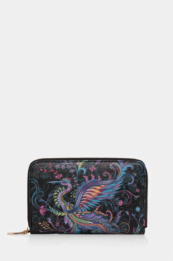 Portfel damski z imitacji skóry wzorzyste multicolor RW25-PFDC00
