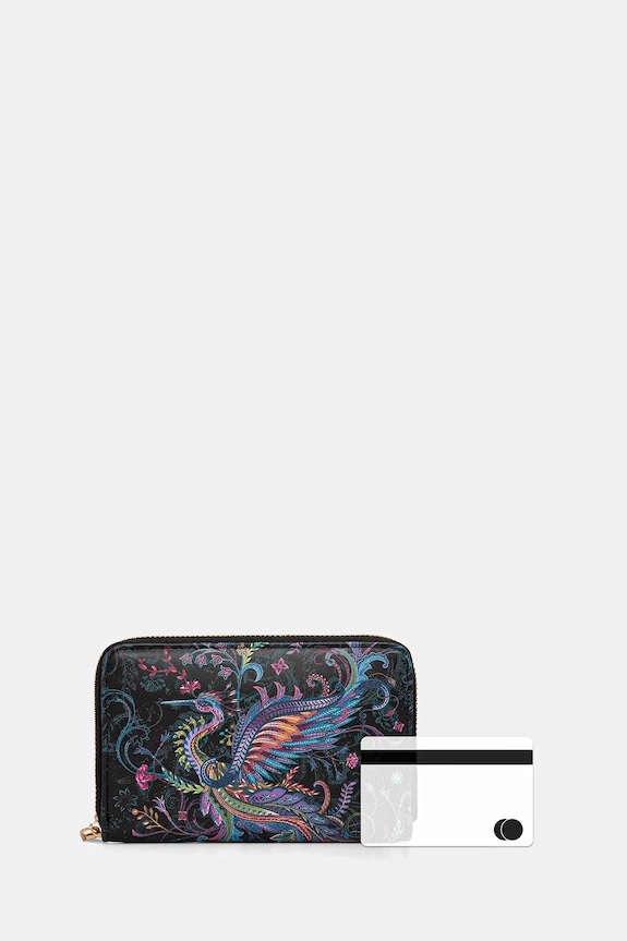 Portfel damski z imitacji skóry RW25-PFDC00 multicolor