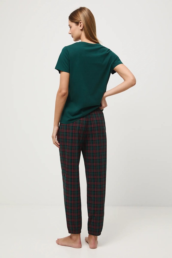 Piżama bawełniana damska świąteczna RW25-PJD804 multicolor