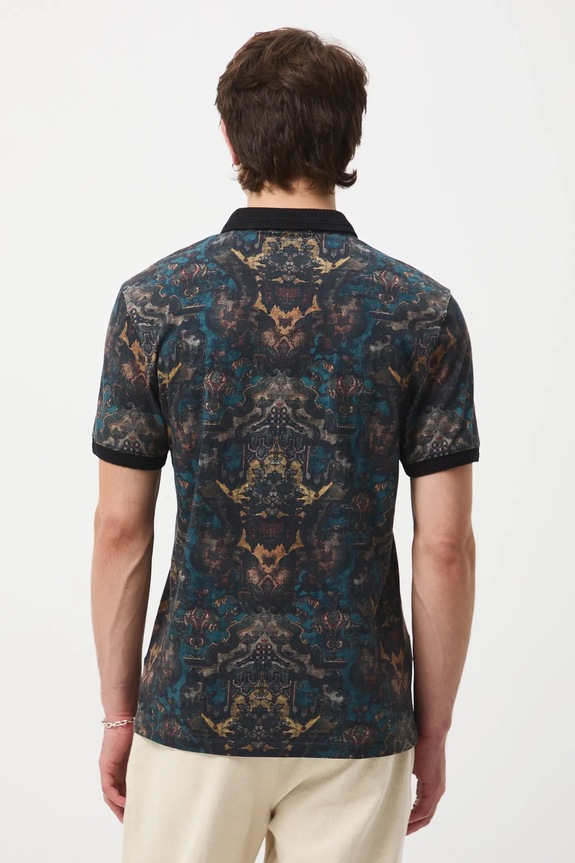 Odzież Polo męskie z kolekcji Zamek Królewski na Wawelu x Medicine RW25-POM751 multicolor