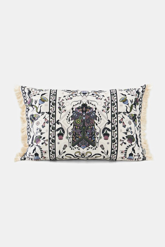 Poszewka dekoracyjna na poduszkę wzorzysta 40 x 60 cm RW25-PSU402 beżowy RW25