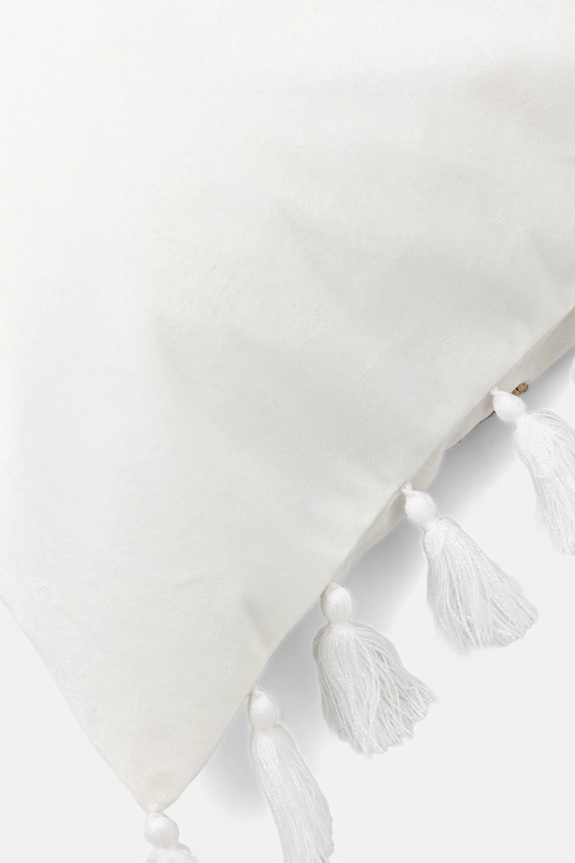 Dekoratívna obliečka na vankúš s ozdobnou aplikáciou 40 x 60 cm RW25-PSU403 béžová RW25