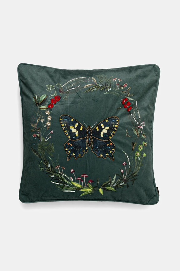 Poszewka dekoracyjna na poduszkę z ozdobną aplikacją 45 x 45 cm multicolor RW25-PSU613