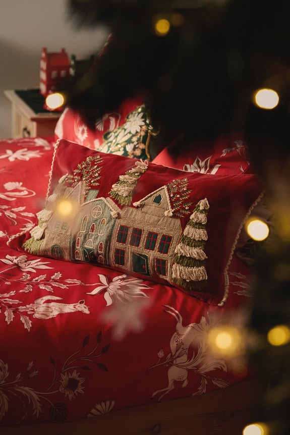 Διακοσμητική μαξιλαροθήκη Medicine μπορντό RW25-PSU813