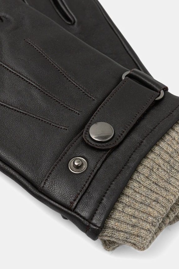 Doplnky Kožené rukavice so sťahovacou šnúrkou RW25-REM704 hnedá