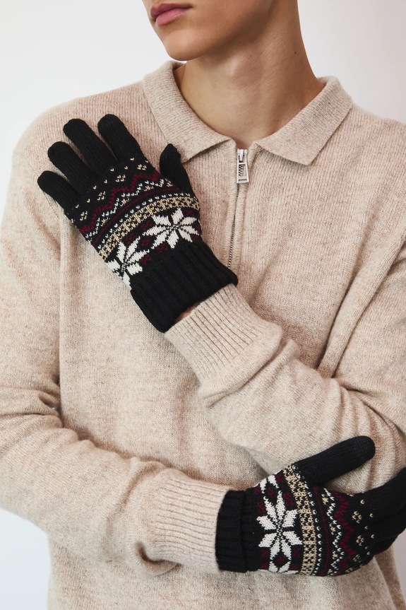 Γάντια με προσθήκη μαλλιού Medicine πολύχρωμο RW25-REM902