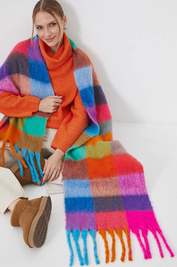 Šála dámská kostkované RW25-SAD726 vícebarevná RW25