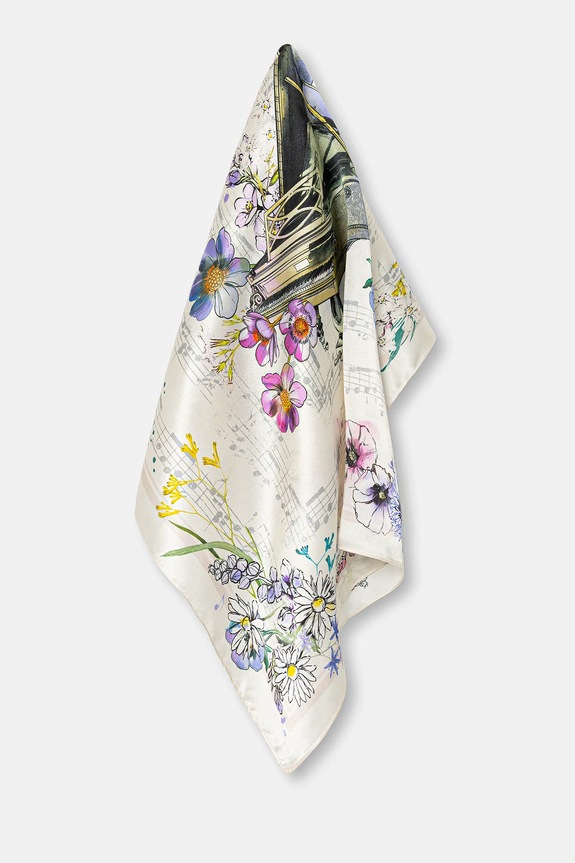 Chusta jedwabna damska z kolekcji Narodowy Instytut Fryderyka Chopina x Medicine RW25-SAD750 multicolor RW25