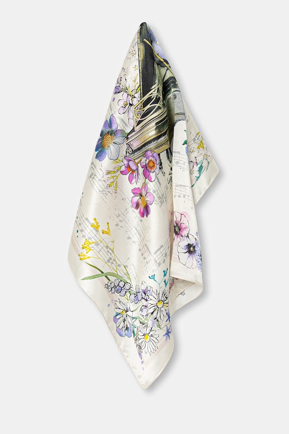 Chusta jedwabna damska z kolekcji Narodowy Instytut Fryderyka Chopina x Medicine RW25-SAD750 multicolor RW25