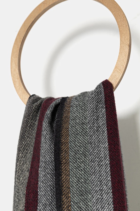 Akcesoria Szal męski w pasy z wiskozą RW25-SAM702 multicolor