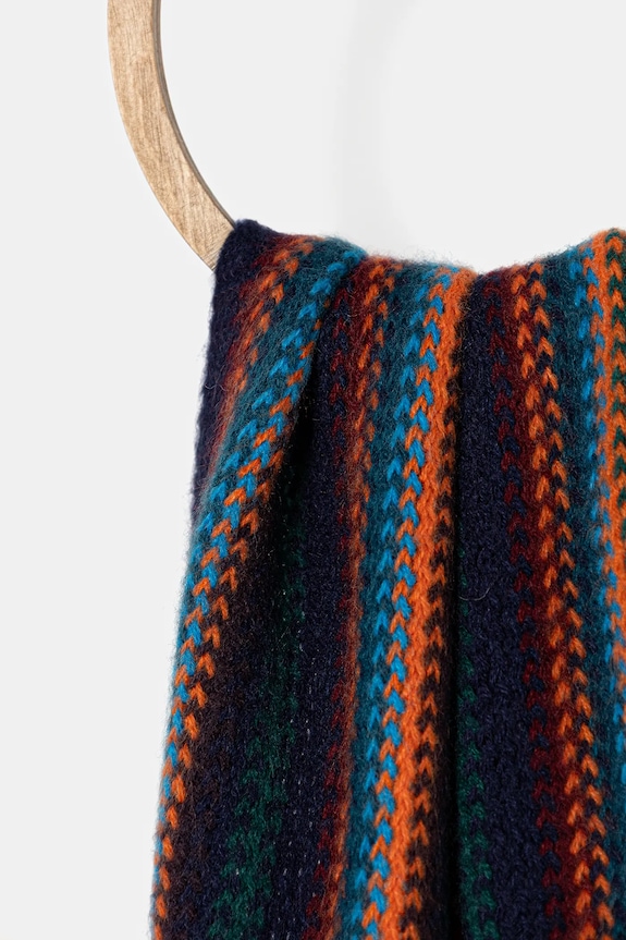 Akcesoria Szal męski z domieszką wełny RW25-SAM703 multicolor