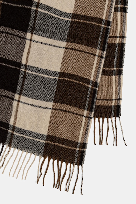 Akcesoria Szal męski w kratę z wiskozą RW25-SAM706 multicolor