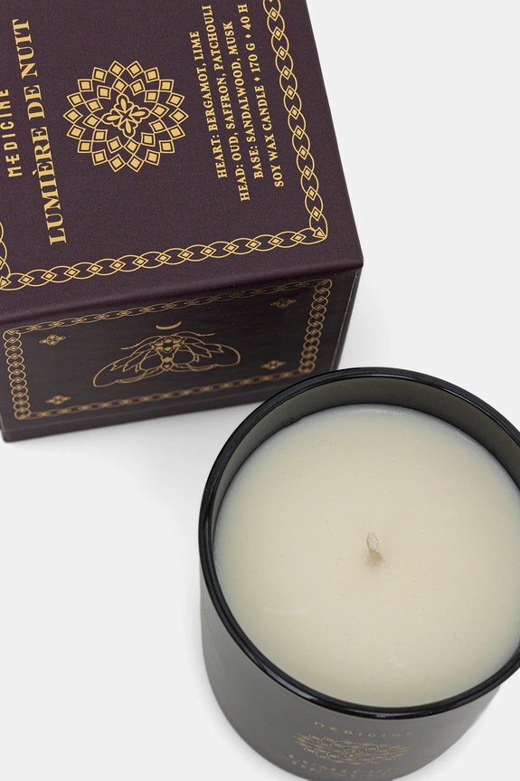 Obývacia izba Vonná sójová sviečka Lumière de Nuit RW25-SCU400 fialová