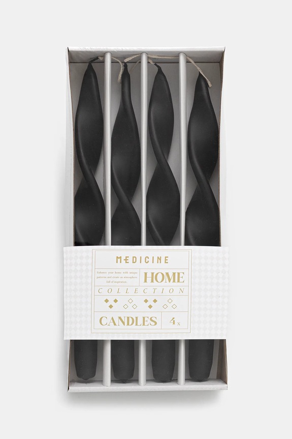 Διακοσμητικό κερί Medicine 4-pack RW25-SCU408 μαύρο RW25
