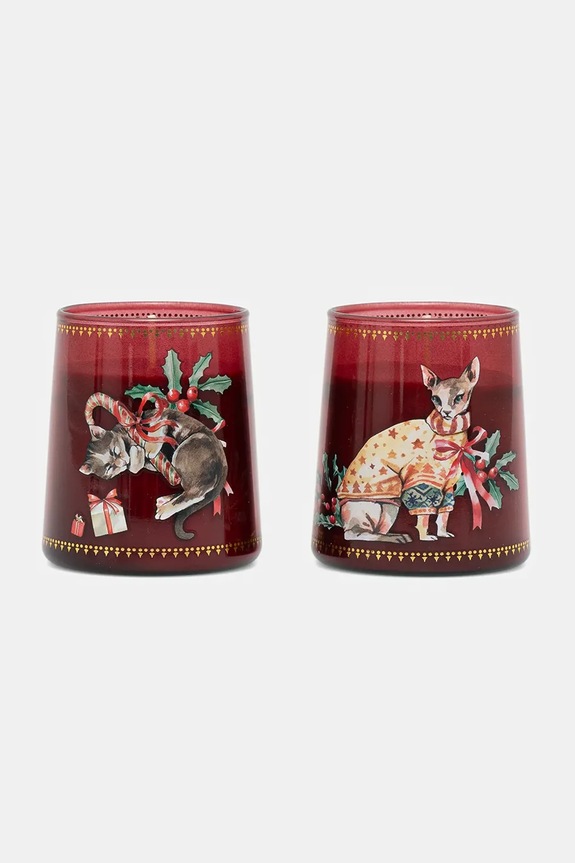 Świeca zapachowa Chocolate Orange (2-pack) bordowy RW25-SCU806
