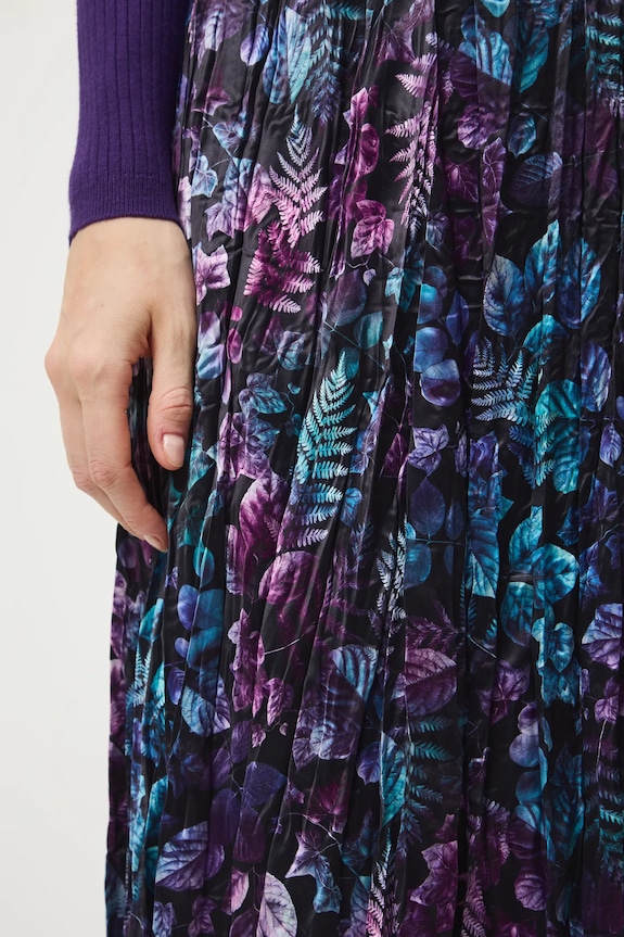 Spódnica damska maxi plisowana czarny RW25-SDD071