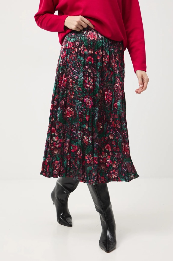 Odzież Spódnica damska maxi plisowana RW25-SDD071 multicolor