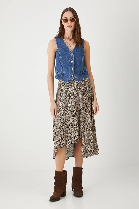 Medicine spódnica casual multicolor RW25-SDD109