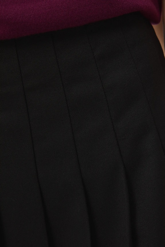 Spódnica damska mini gładka czarny RW25-SDD603