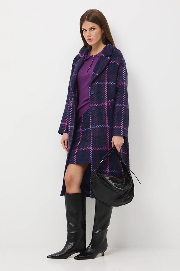 Sukně dámská mini, s kostkovaným vzorem RW25-SDD607 fialová RW25