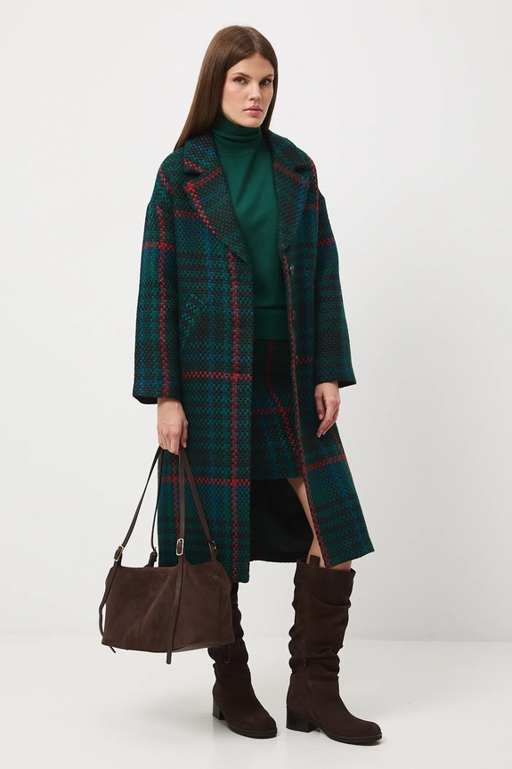 Sukně dámská mini, s kostkovaným vzorem RW25-SDD607 tyrkysová RW25