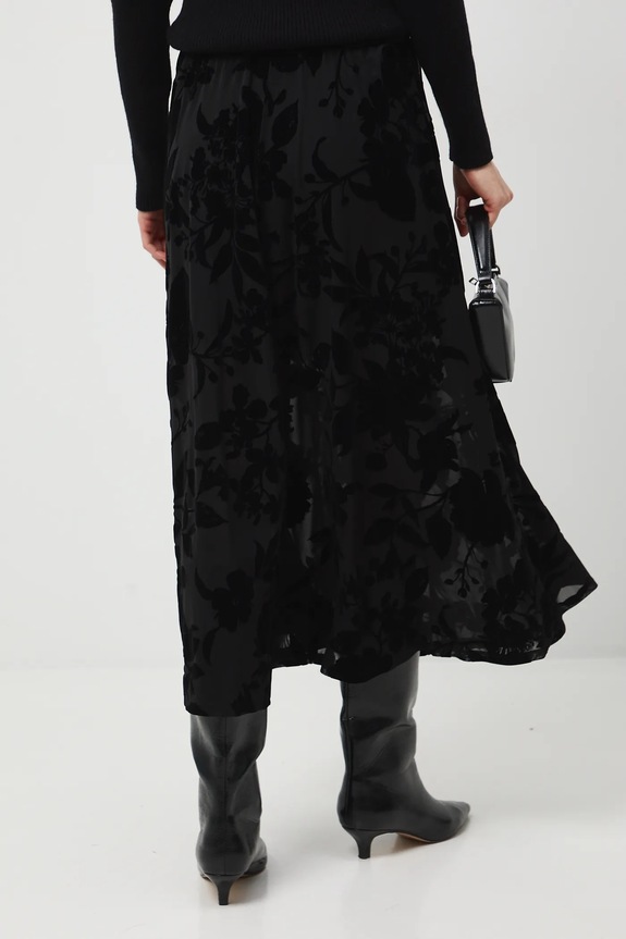 Oblečení Sukně dámská maxi se vzorem RW25-SDDA06 černá