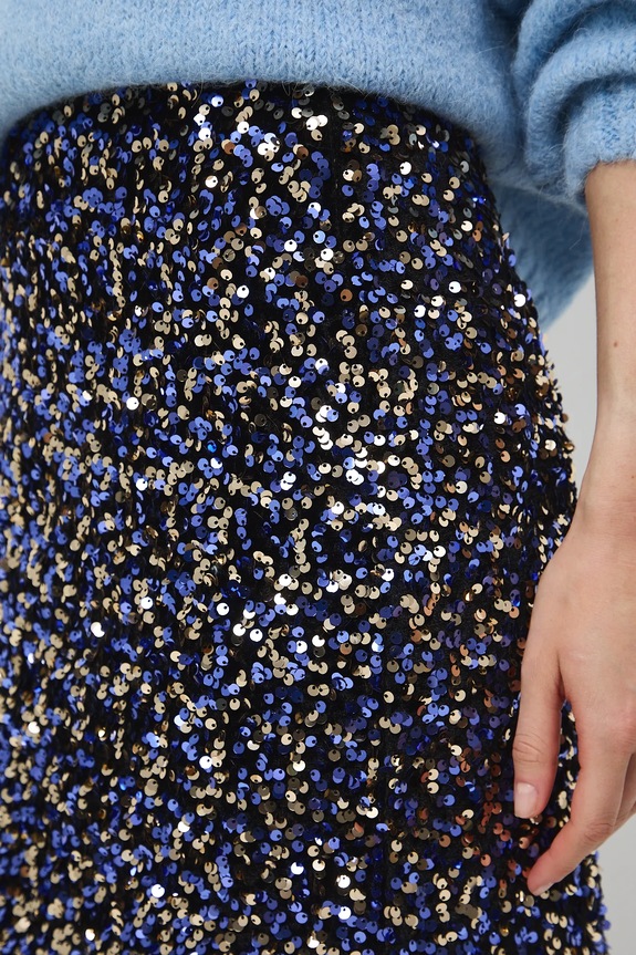 Sukňa mini s flitrami viacfarebná RW25-SDDA08