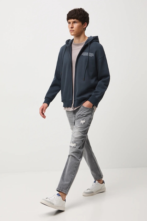 Medicine blugi din bumbac RW25-SJM403 gri RW25