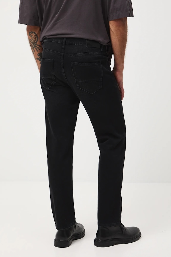 Oblečení Bavlněné džíny pánské se sepraným efektem RW25-SJM605 černá