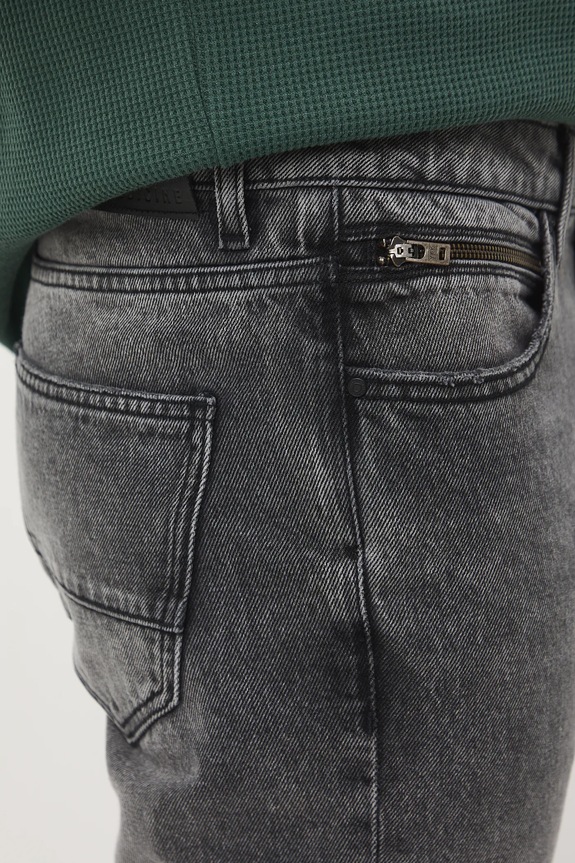 Bavlněné džíny pánské se sepraným efektem šedá RW25-SJM605