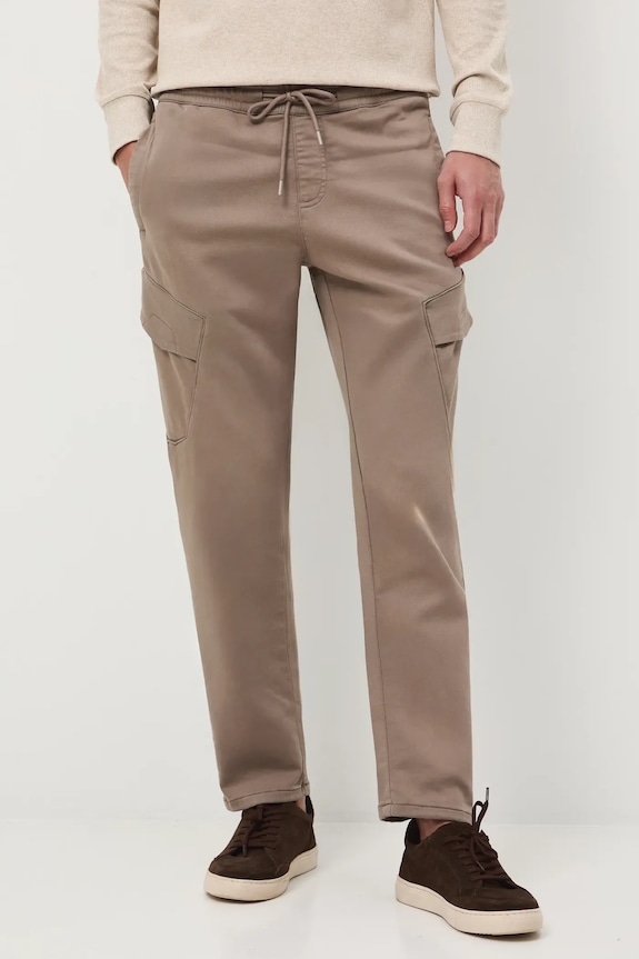 Jeansy męskie regular gładkie beżowy RW25-SJM805