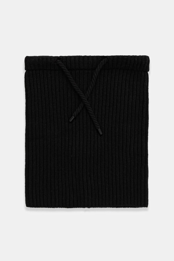 Komin męski z domieszką wełny RW25-SOM700 czarny RW25