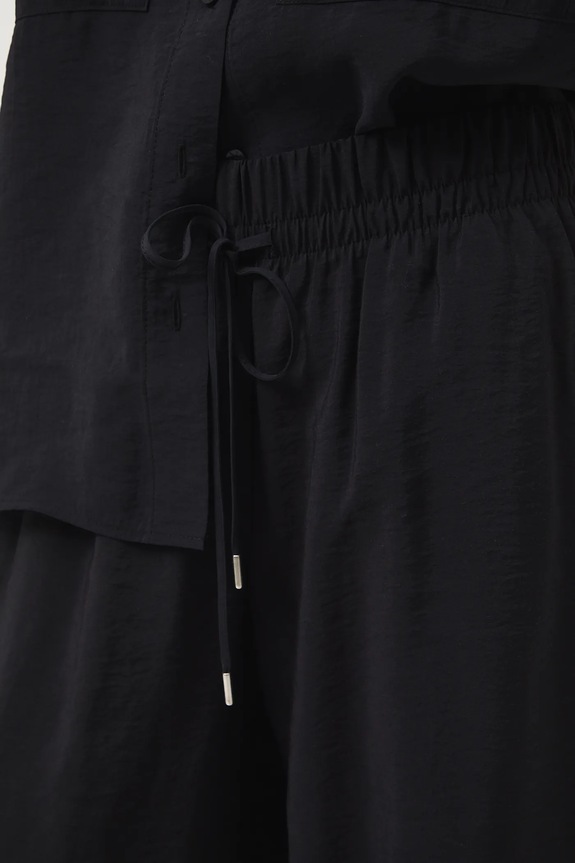 Kalhoty dámské wide leg jednobarevné černá RW25-SPD102