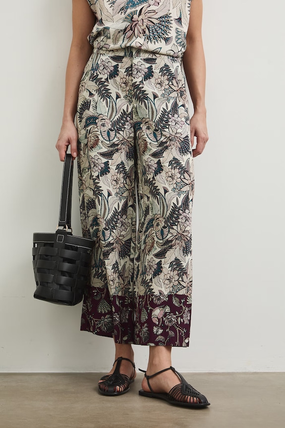Kalhoty dámské culottes, vzorované RW25-SPD103 vícebarevná RS26