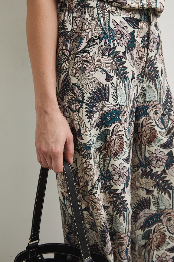 Kalhoty dámské culottes, vzorované vícebarevná RW25-SPD103