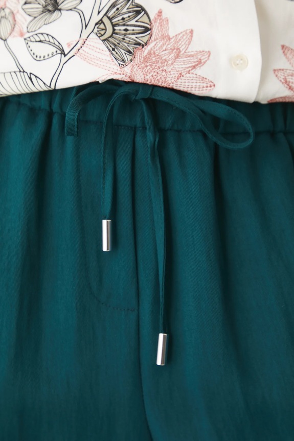 Spodnie damskie chino gładkie RW25-SPD104 zielony