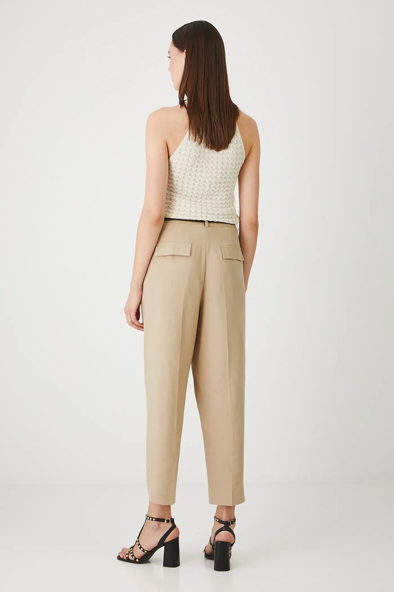 Odjeća Hlače s dodatkom lana Medicine RW25-SPD201 bež