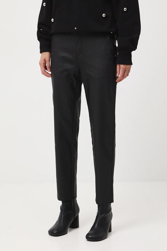 Spodnie damskie chino woskowane RW25-SPD701 czarny RW25