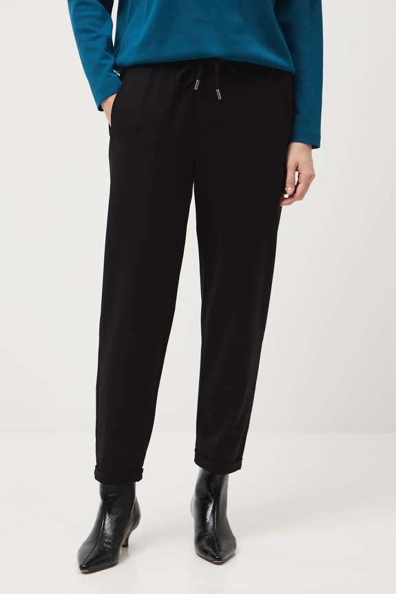 Nohavice chino hladké medium čierna RW25-SPD703