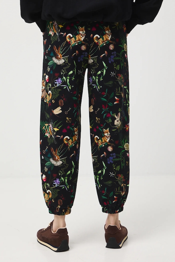 Oblečenie Tepláky vzorované RW25-SPD902 čierna