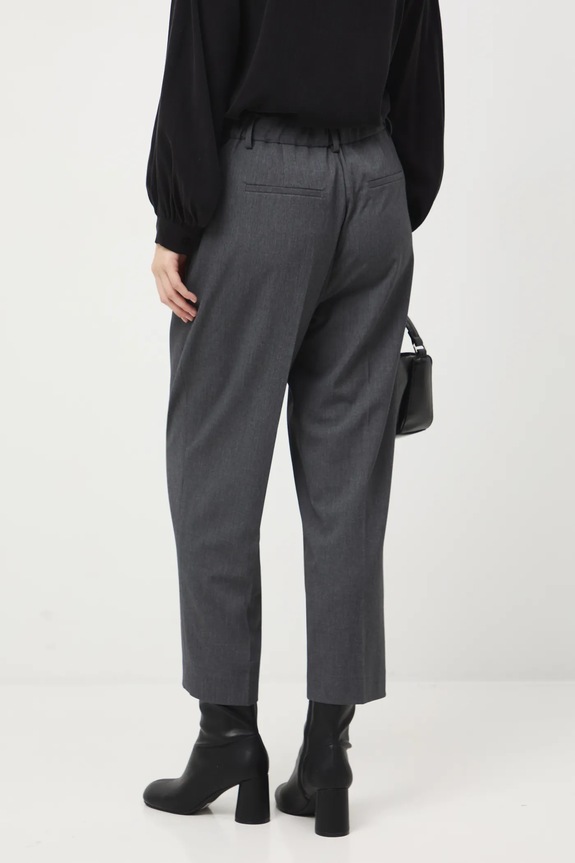 Odzież Spodnie damskie slouchy melanżowe RW25-SPD903 szary