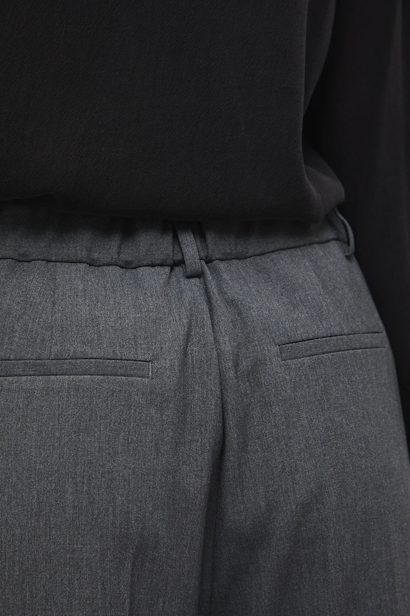 Spodnie damskie slouchy melanżowe szary RW25-SPD903