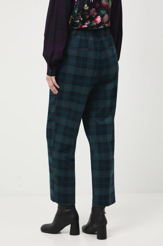 Odzież Spodnie damskie carrot w kratę RW25-SPD905 multicolor