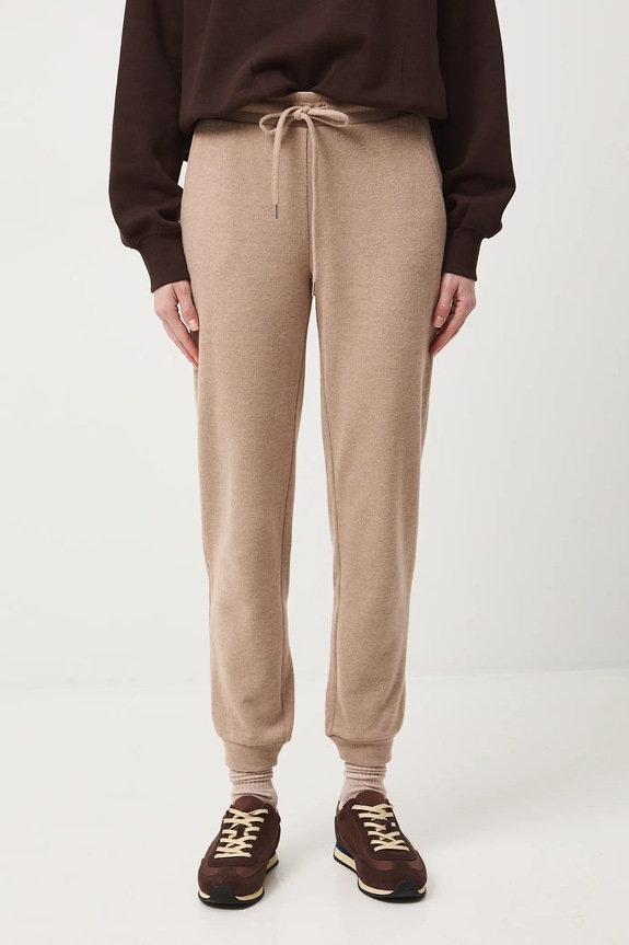 Tepláky melanžové RW25-SPDB04 béžová RW25