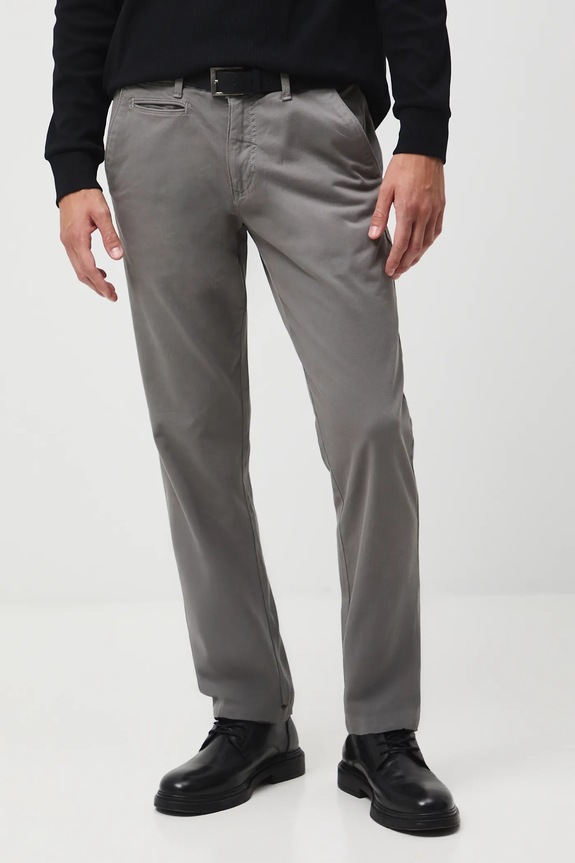Kalhoty pánské chino bez vzoru RW25-SPM051 šedá RW25