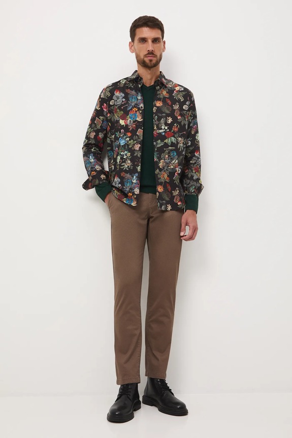 Medicine nadrág apró mintás barna RW25-SPM090