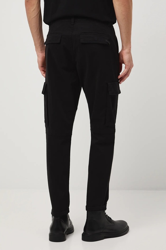 Odzież Spodnie męskie tapered z kieszeniami cargo RW25-SPM301 czarny