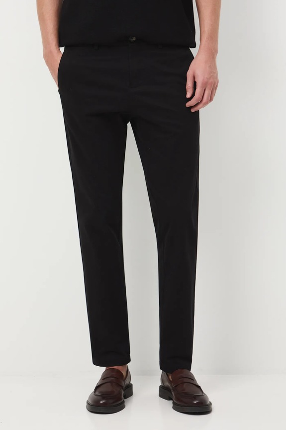 Spodnie męskie slim gładkie RW25-SPM804 czarny RW25